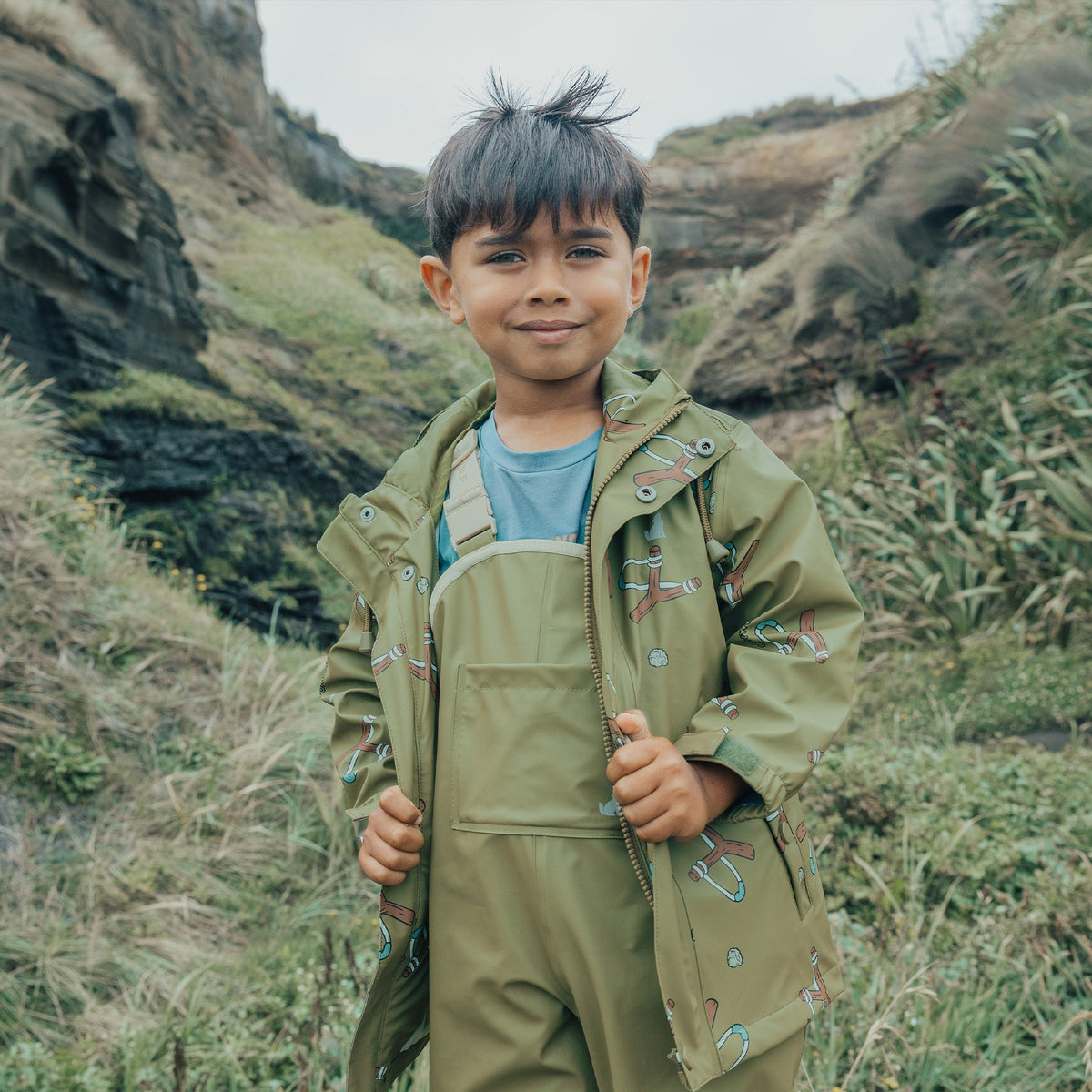 Crywolf Rainwear Kids Rain Overalls Waterproof & Adjustable Sizing